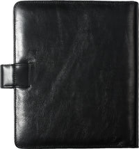 1011-I A5 Classico raccoglitore ad anelli in pelle nera Organizer