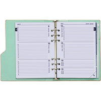 1016-72 Clipbook A5 6 Ring Binder Agenda Pastellrosa Grün