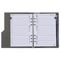 1016-76 A5 Binderplaner Clipbook  Croco Grau