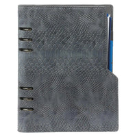 1016-76 A5 Binderplaner Clipbook  Croco Grau