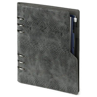 1016-76 A5 Binderplaner Clipbook  Croco Grau