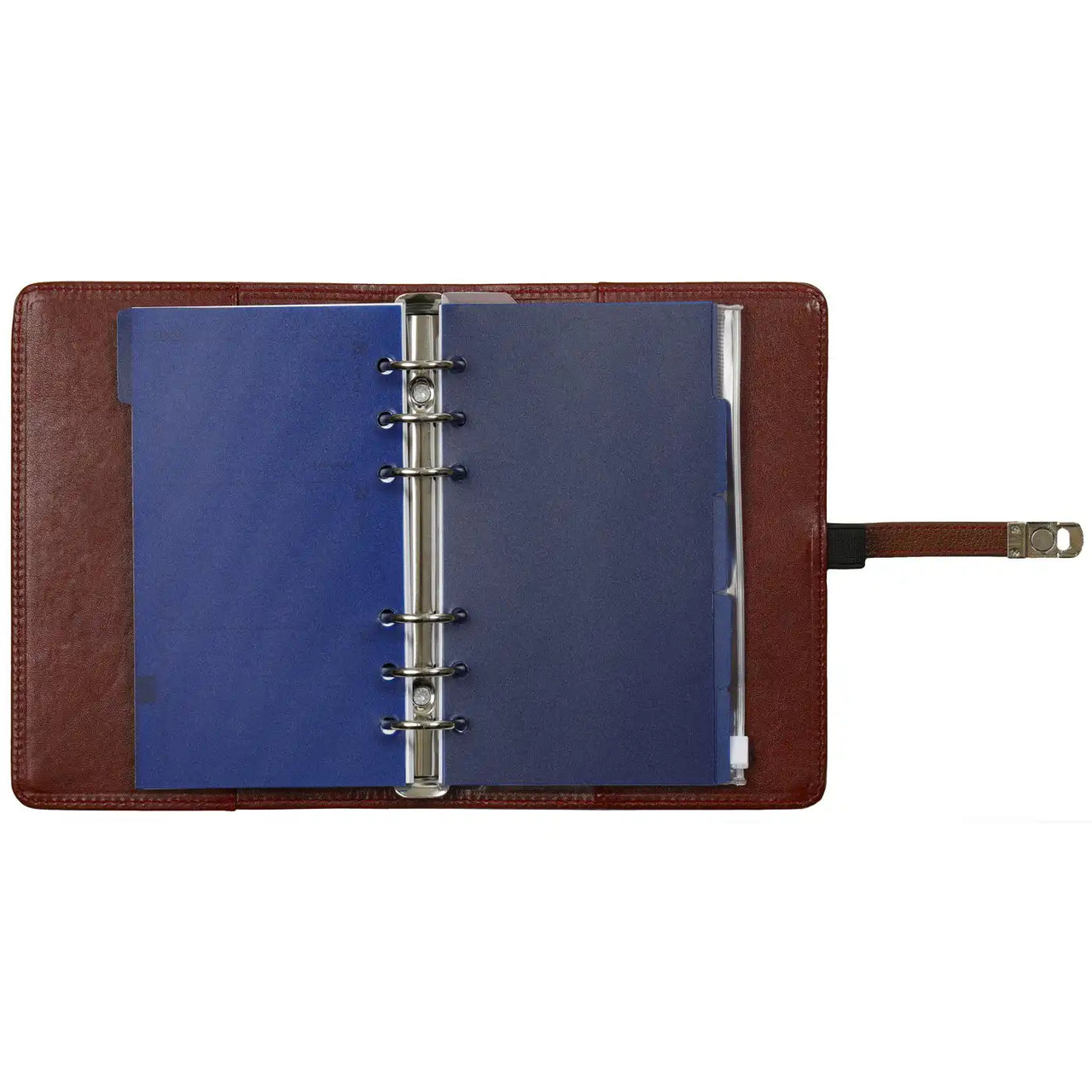 1111-02 Refillable Personal Ring Binder Organizer Hazelnut Brown