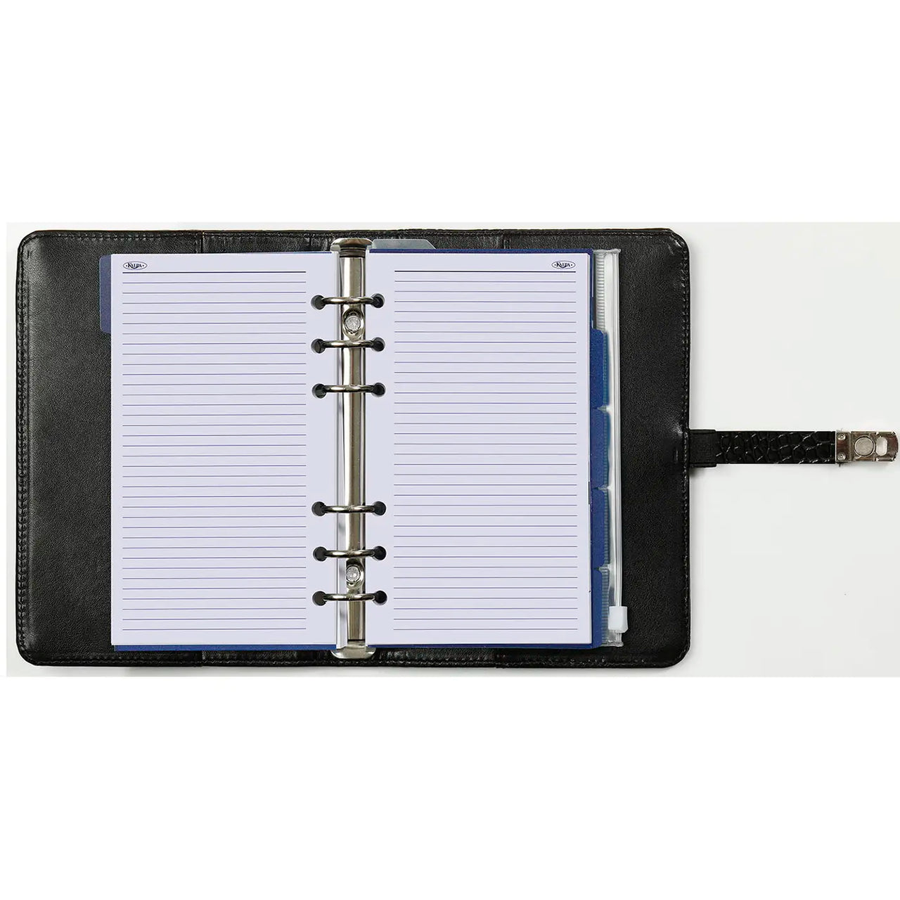 1111-03 Personal organizer aligator zwart