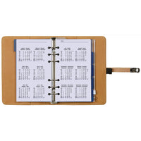 1111-05 Refillable Personal Agenda Planner Snake Print Brown