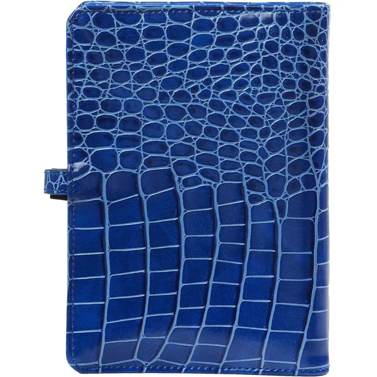 Beautiful Refillable Personal Organizer Croco Mediterranean Blue