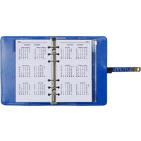 Elegant  Refillable Personal Organiser Croco Mediterranean Blue in Dutch and English 
