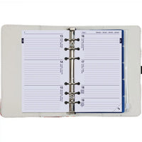 Personal Organizer Ring Binder Red Flowers Free Weekly Refills