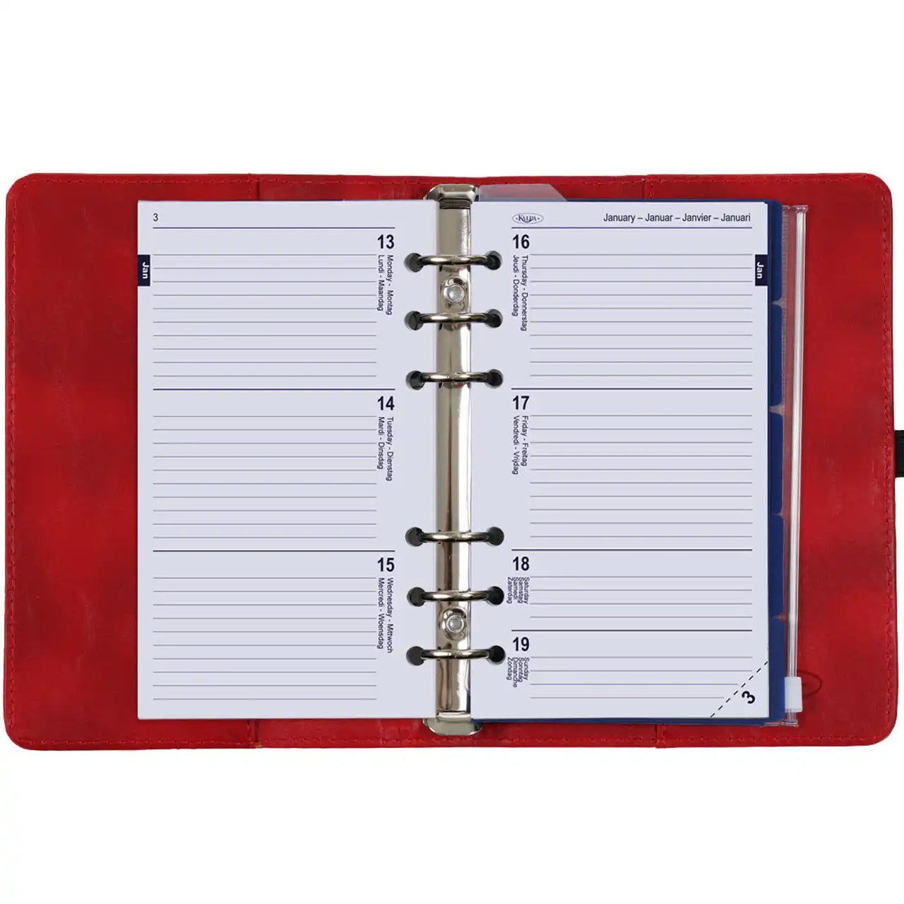 1111-16 Personal 6 Ringbindemittel rot