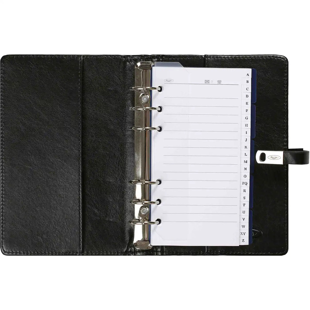 Open View of the  Personal Organizer Pullup Black