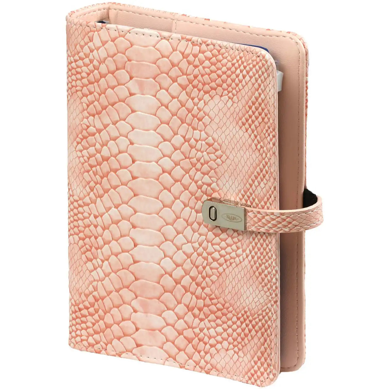 Kalpa Artificial Leather Personal Agenda Ring Binder Croco Pink  