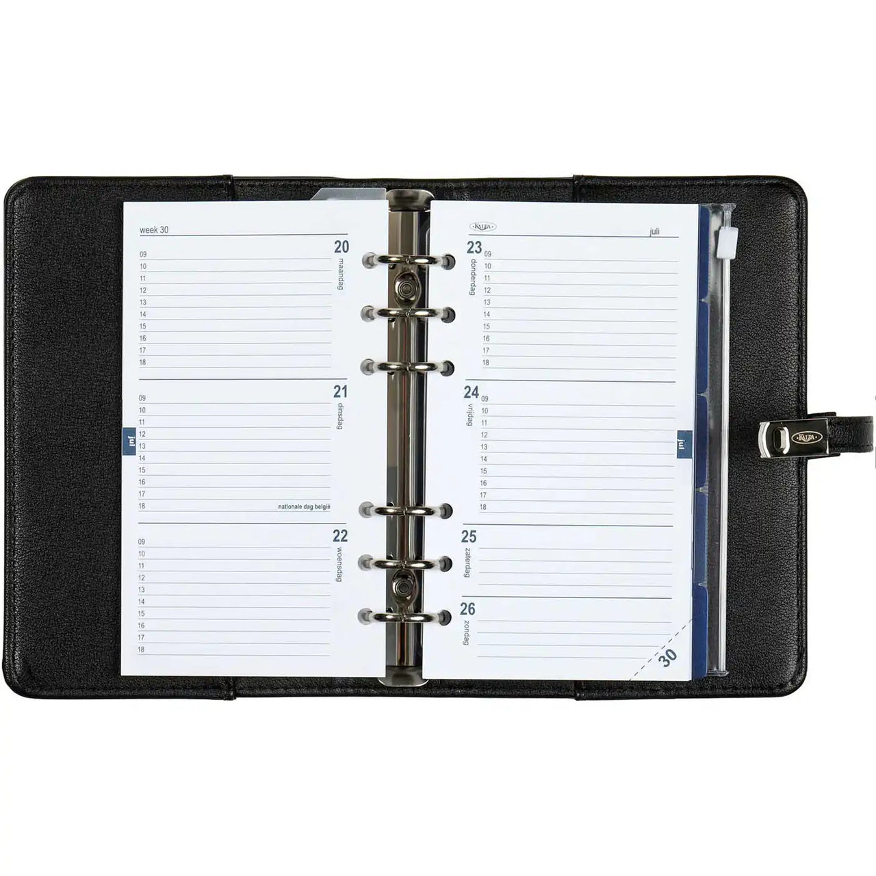 Open View Personal Agenda Organizer Classic Black
