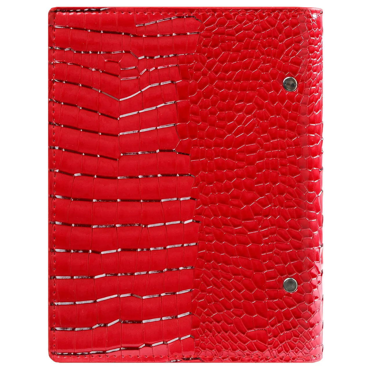 1116-62 Personal 6 Ringband Organizer Clipbook Glans Croco Rood