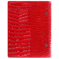 1116-62 Personal 6 Ringband Organizer Clipbook Glans Croco Rood