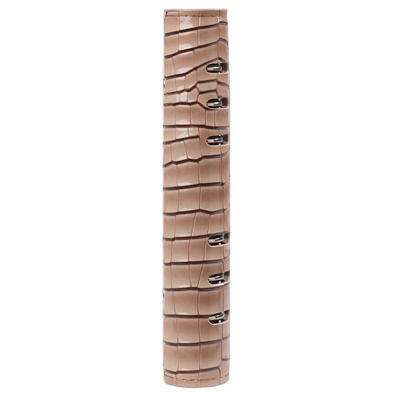 1116-63 Personal 6 Ring Binder Planer Clipbook Glanz Croco Taupe