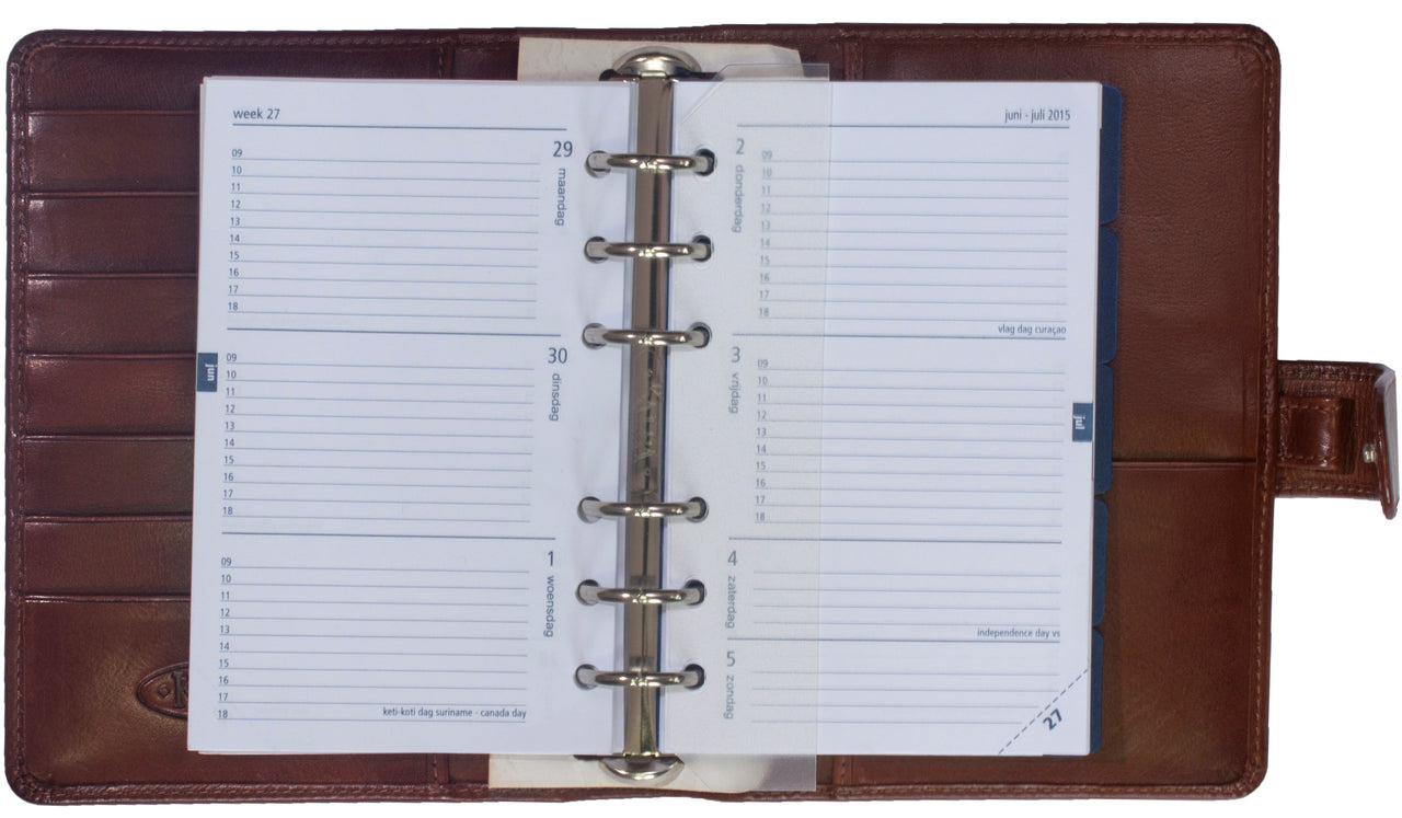 1211-Jc Senior organizer, braun – Leder