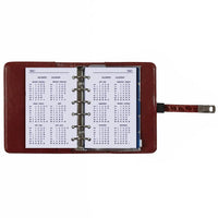 Buy Kalpa  Refillable Pocket Ring Binder Planner Croco Cognac
