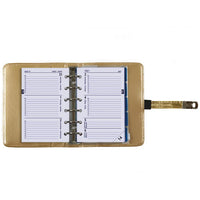 1311-14 Mini Ringbuch Organizer Croco Gold