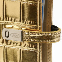 1311-14 Mini Ringbuch Organizer Croco Gold