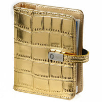 1311-14 Mini Ringbuch Organizer Croco Gold
