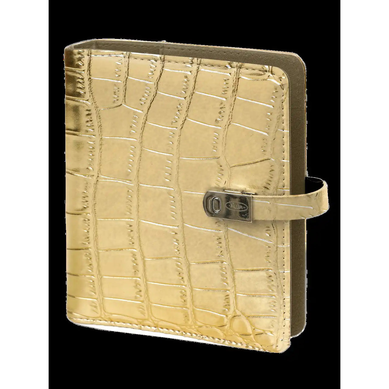 1311-14 Mini Ringbuch Organizer Croco Gold