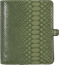 1311-43  Green croc-effect pocket organizer