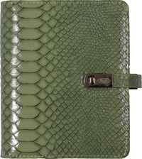 1311-43  Green croc-effect pocket organizer