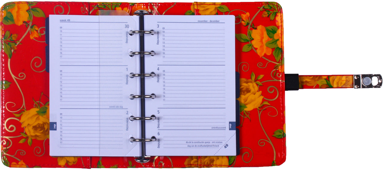 1311-46  Pocket organizer romantic flower