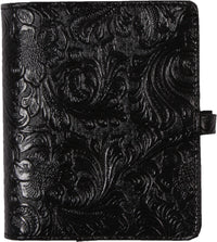 1311-47 Black floral garden pocket organizer
