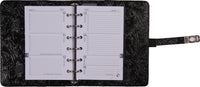 1311-47 Black floral garden pocket organizer