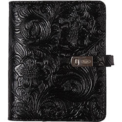 1311-47 Black floral garden pocket organizer