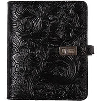 1311-47 Black floral garden pocket organizer