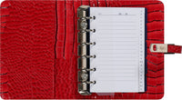 1311-62 Pocket organizer gloss - croco red