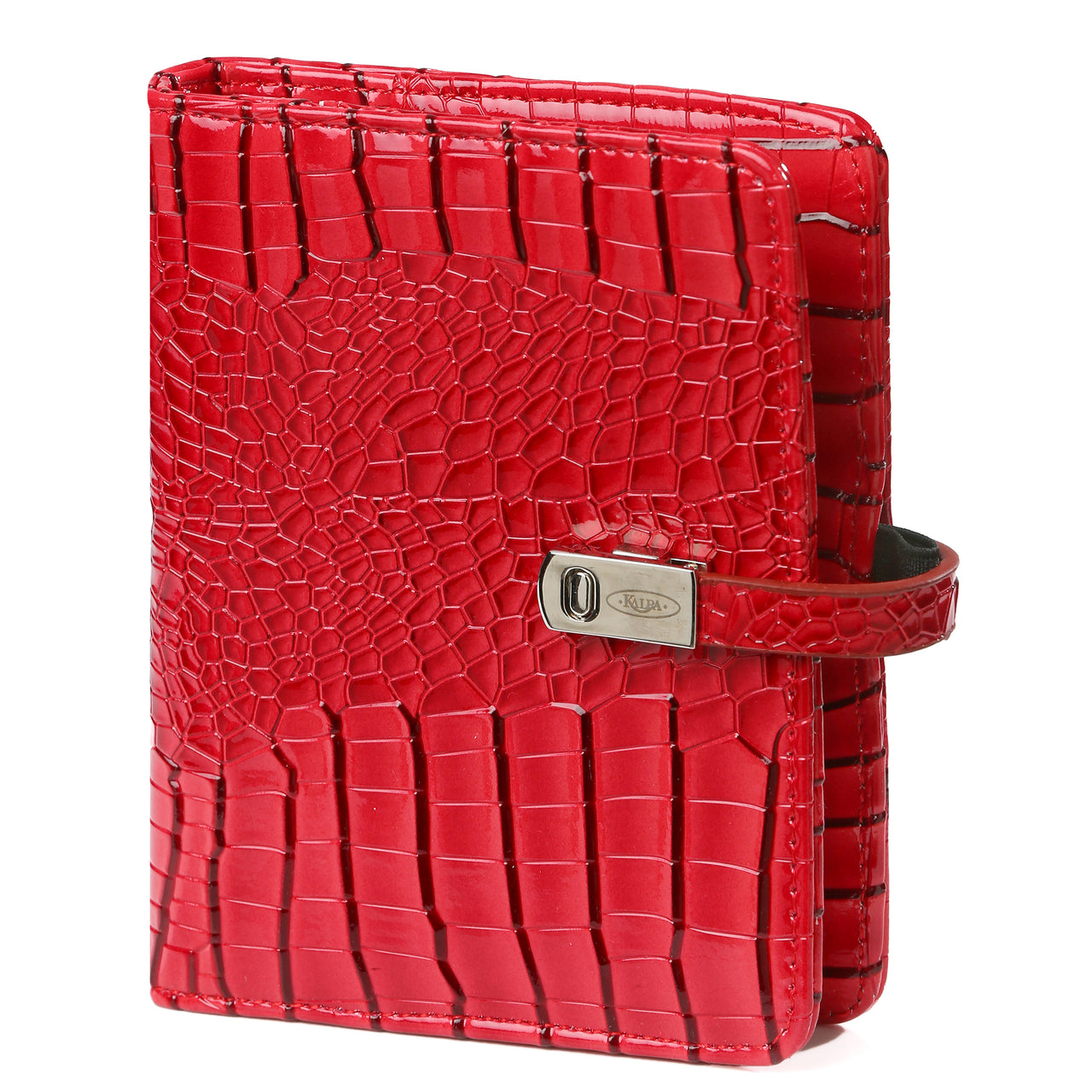 1311-62 Pocket organizer gloss - croco red