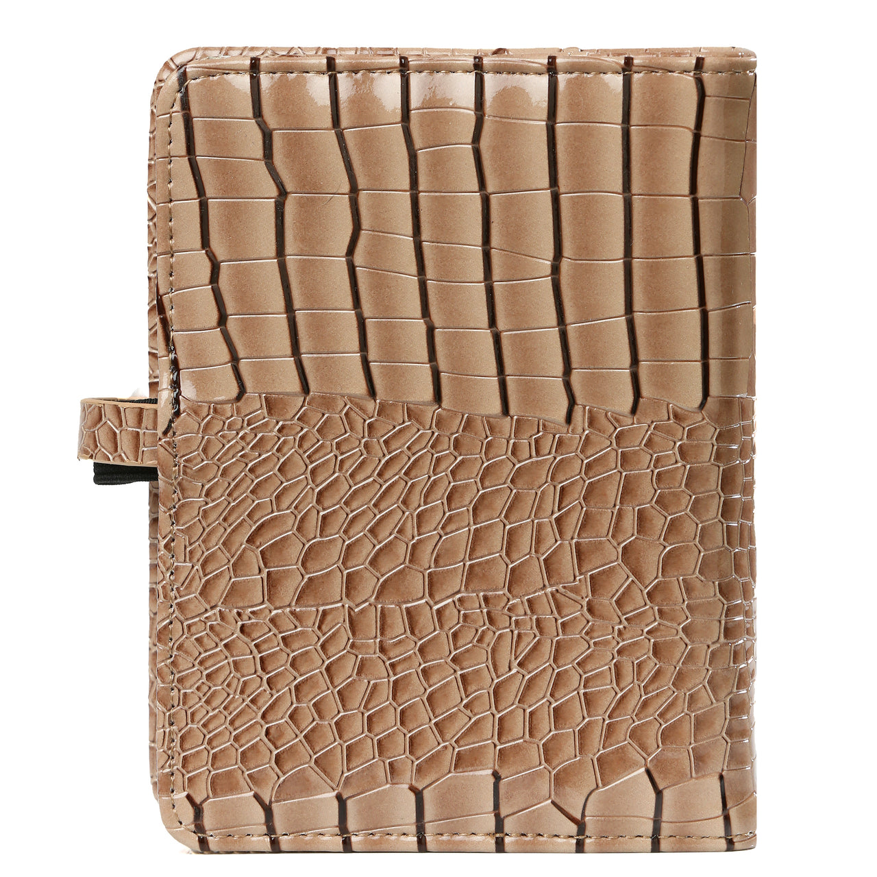 1311-63 Pocket organizer glans - croco taupe