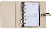 1311-65 Pocket organizer crocodile mother of pearl