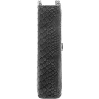 Side View Of The Pocket Ring 6 Binder Organizer Croco Gray