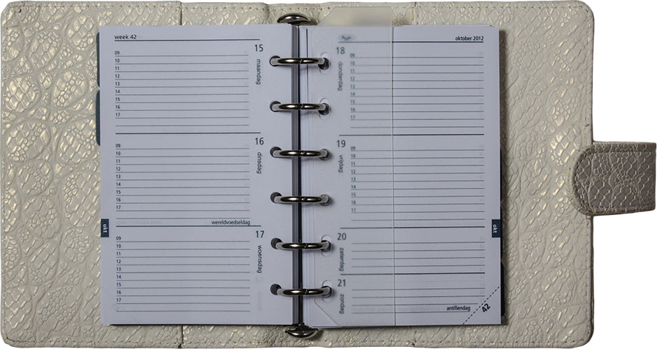 1311-82 pocket organizer Witte krokodil