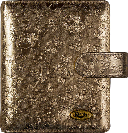 1311-92 pocket organizer Goud bloemen