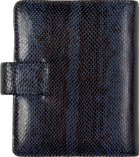 1311-Lz Pocket cuir organizer imprimé serpent noir