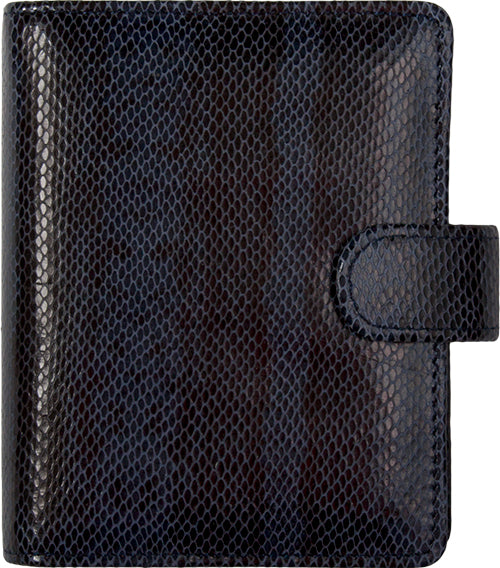 1311-Lz Pocket cuir organizer imprimé serpent noir