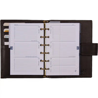 1311-Xd De Rooy-Leder pocket organizer – Sepiabraun
