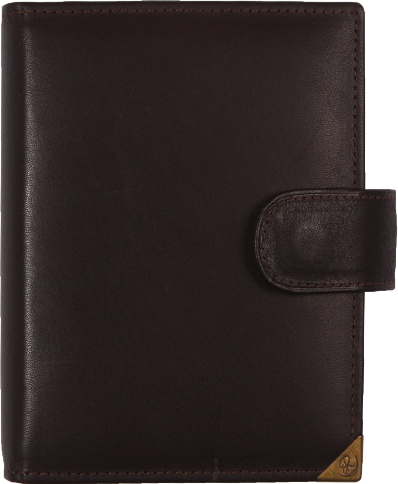1311-Xd De Rooy-Leder pocket organizer – Sepiabraun