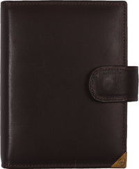 1311-Xd De Rooy-Leder pocket organizer – Sepiabraun