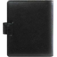Refillable Pocket Planner Organizer Black Leather