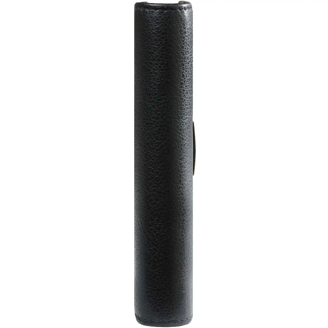Side View Of The Refillable Pocket Planner Organizer Black Leather