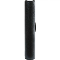 Side View Of The Refillable Pocket Planner Organizer Black Leather