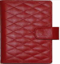 1311-Rg Pocket Leder organizer Diamantrot