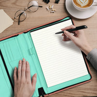 2400-72 A4 Alpstein schrijfmap pastelroze groen