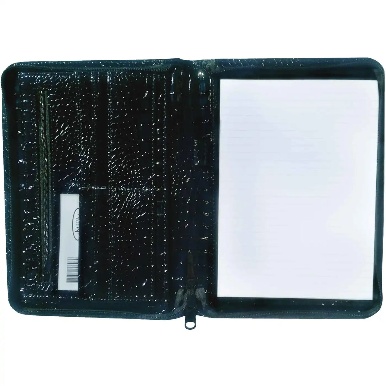 Modern A5 Writing Case Gloss Croco Black