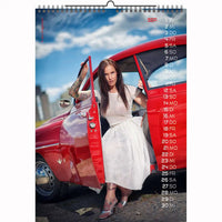 Sexy Girls on Oldtimers A3 Kalender zurück 2026 + Cutepinups 2026 2027 + kostenlos 2025 Kalender